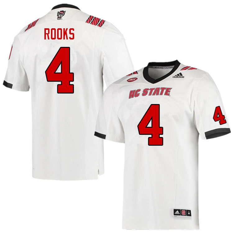 Men #4 Porter Rooks NC State Wolfpack College Football Jerseys Sale-Red